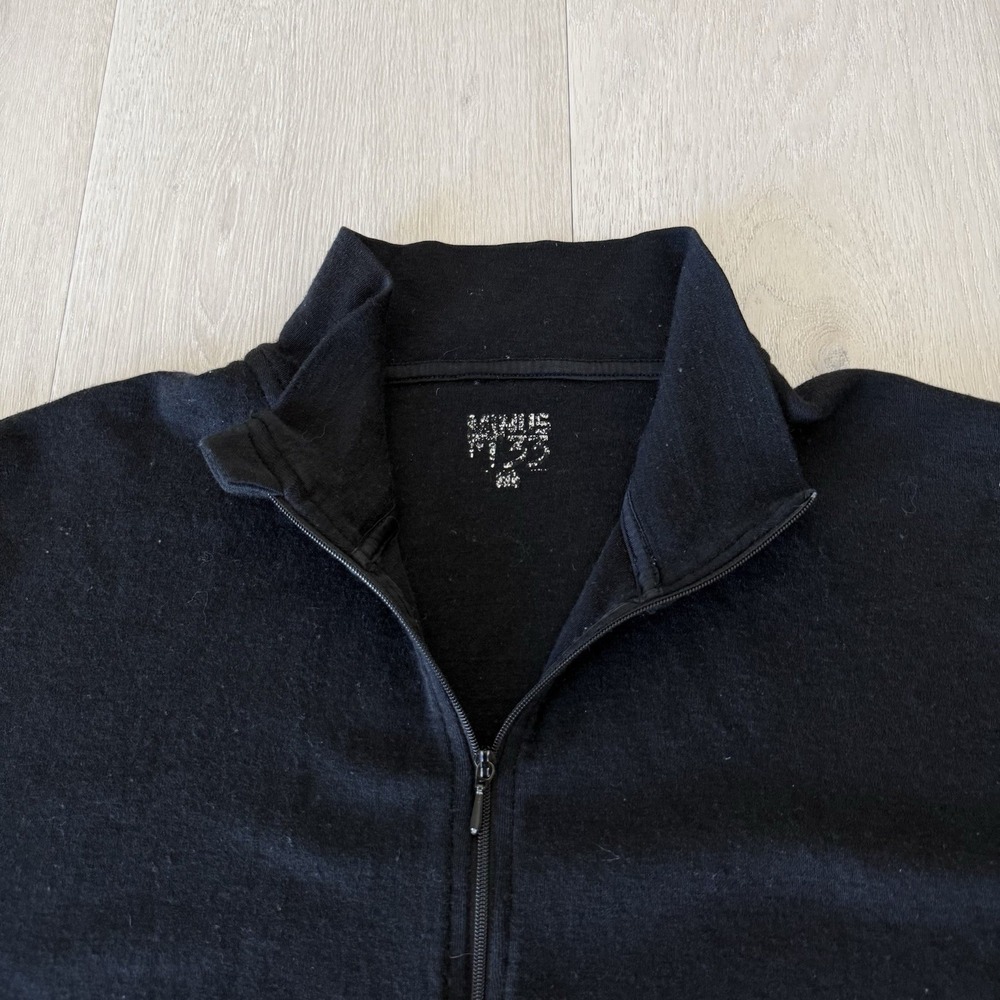 Minus 33 Mid Weight 245 Men's 1/4 Zip Top Sweater 100% Merino Wool Size L Large
